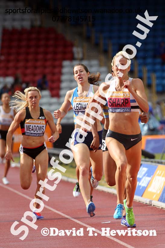 Womens 800 metres, Sainsbury's British Champs, Alexander Stadium, Birmingham. Photo: David T. Hewitson/Sprts for All Pics